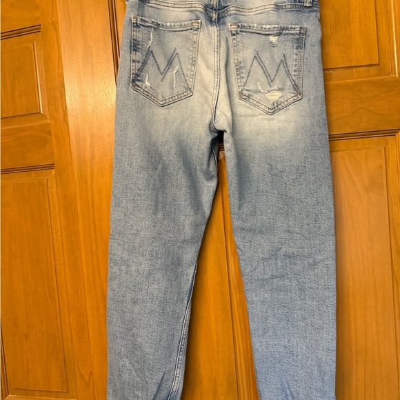 MOTHER The Tomcat Light Blue Distressed Boyfriend Jeans - Picture 2 of 6